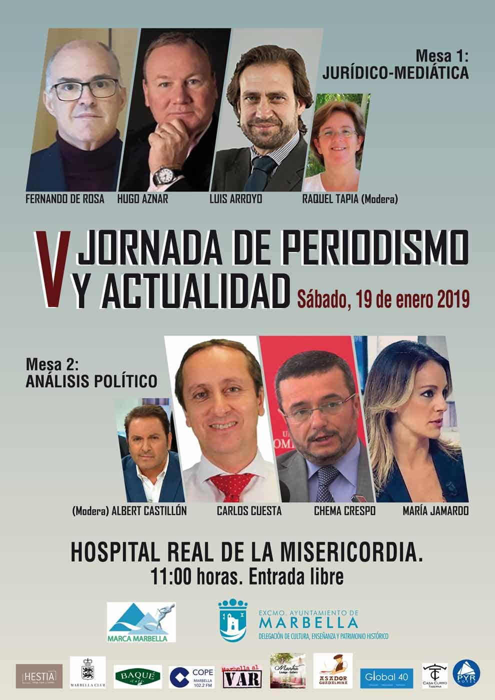 El Hospital Real de la Misericordia acogerá este sábado la V Jornada de Periodismo y Actualidad