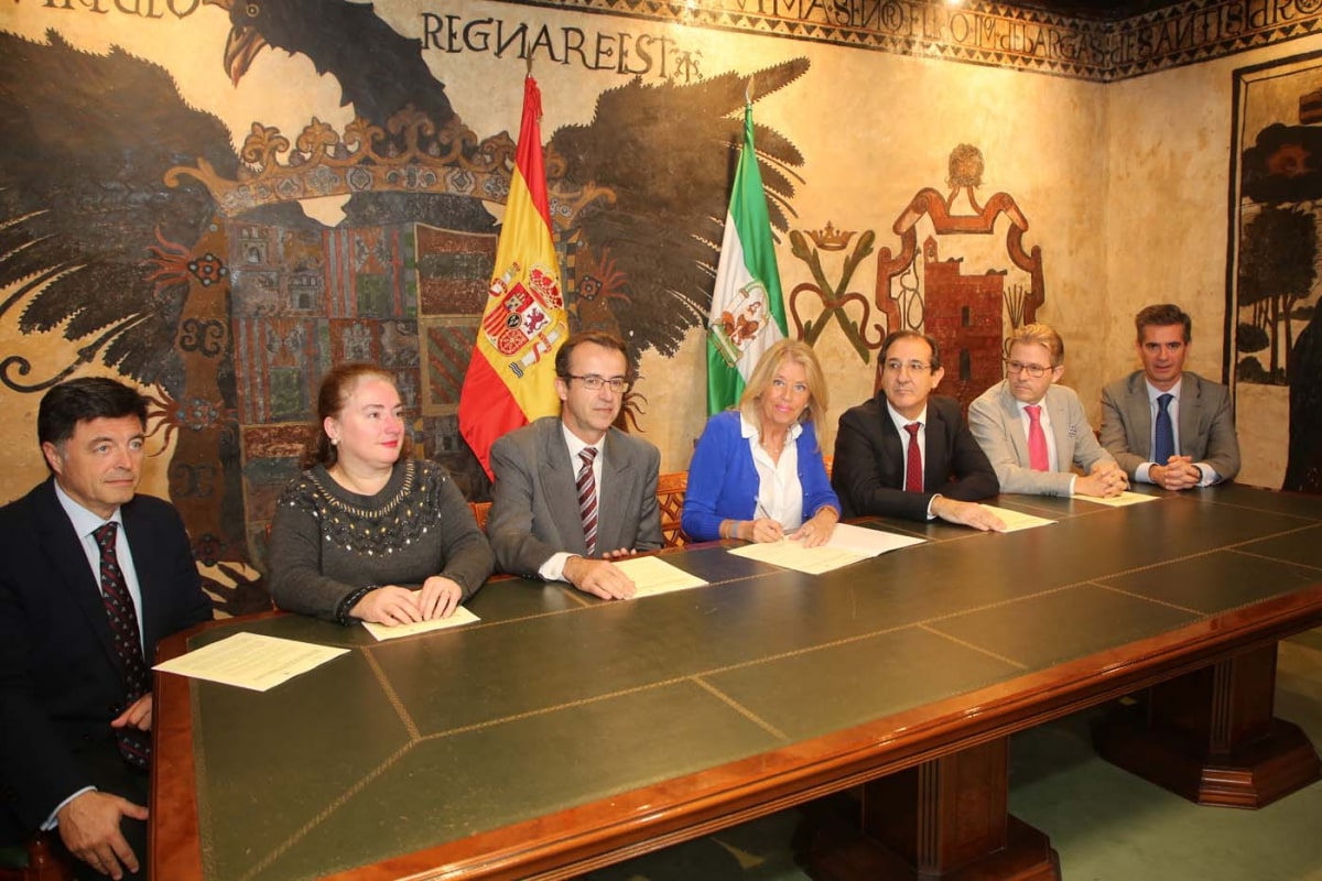 El Ayuntamiento suscribe el convenio para la cesión a la Junta de Andalucía del edificio que albergará el Palacio de la Justicia de Marbella