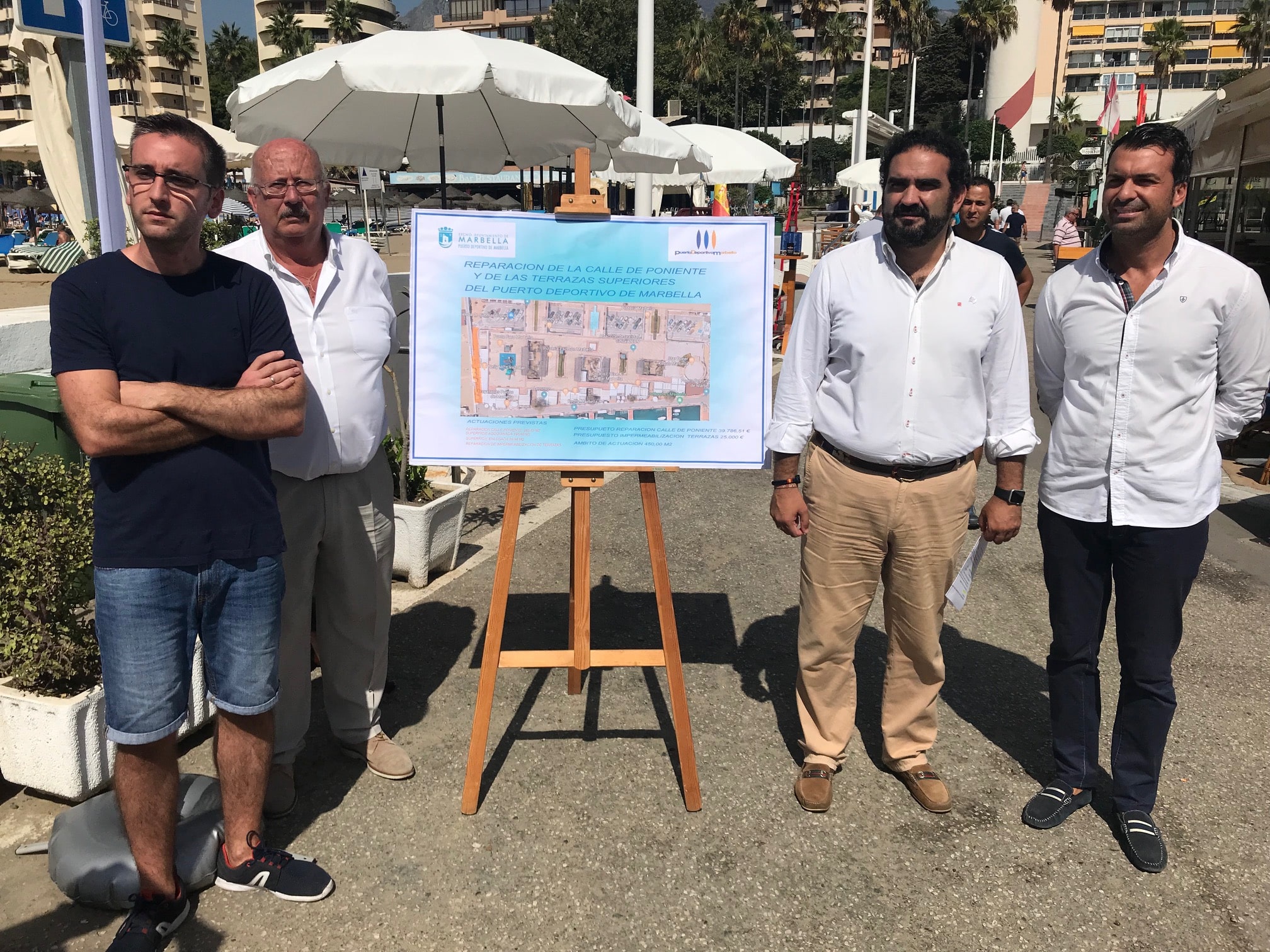 La calle de Poniente del Puerto Deportivo de Marbella será peatonalizada