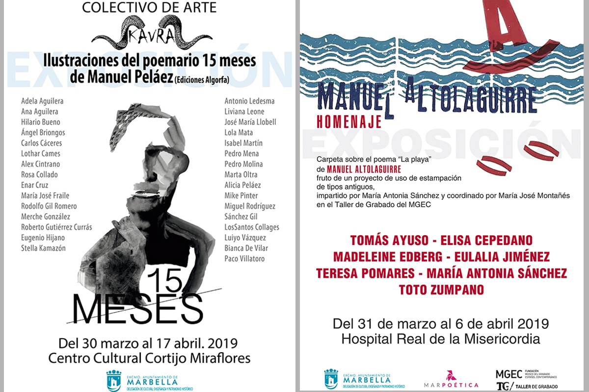 Marpoética reúne mañana en el Teatro Ciudad de Marbella a dos Premios Nacionales de Poesía