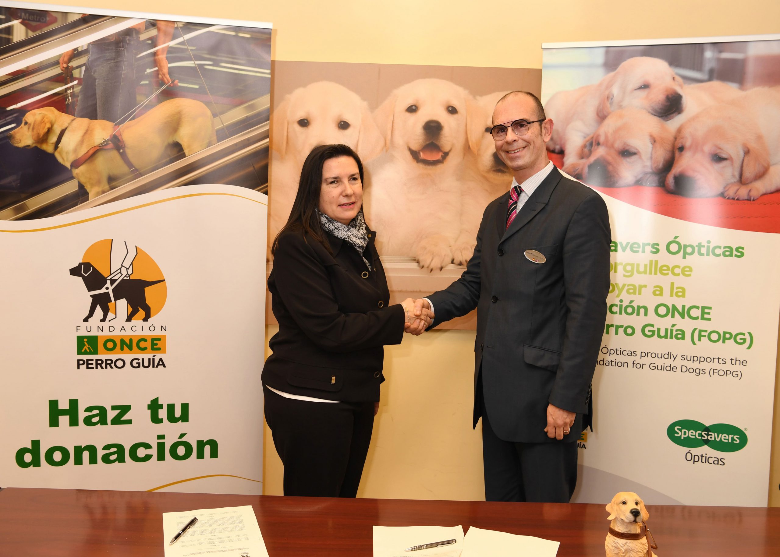 Specsavers Ópticas recaudará fondos para el adiestramiento de los perros guía de la ONCE