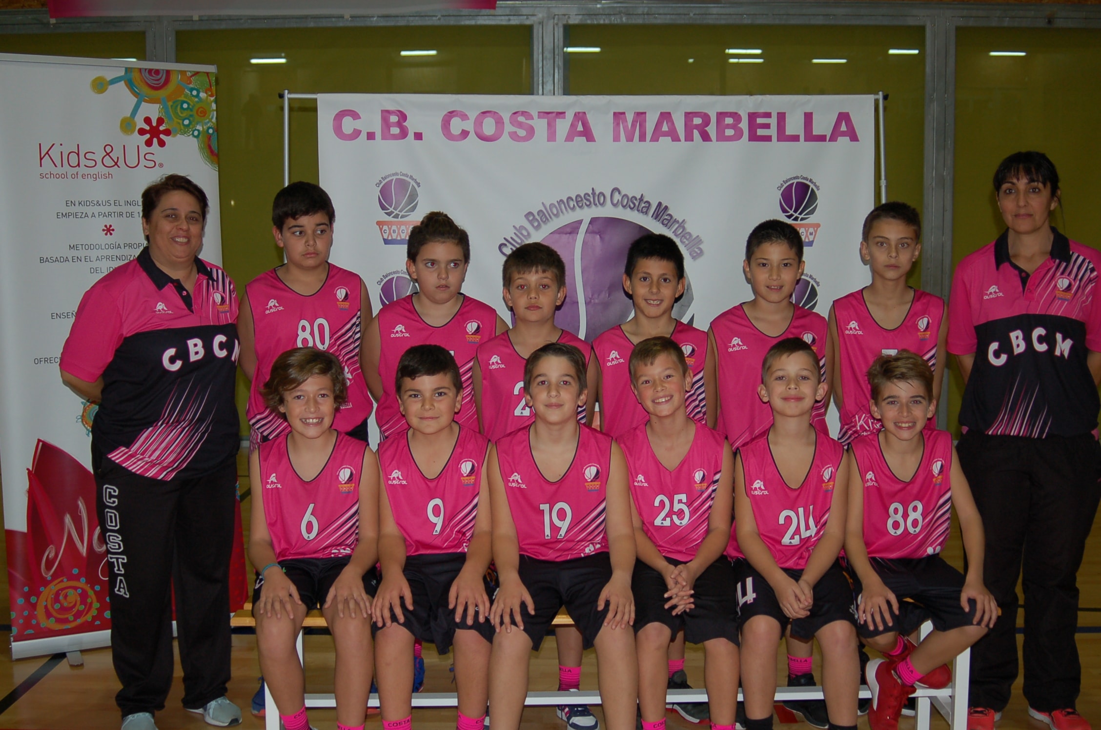 Victoria de los tres equipos mini del Costa Marbella